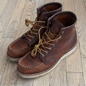 Red Wing Shoes Brown Leather Boots